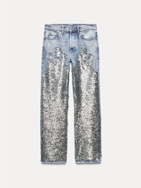 Sequin jeans